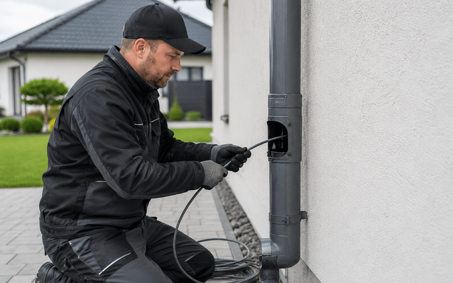 Fallrohrreinigung durch Rinnenhelden