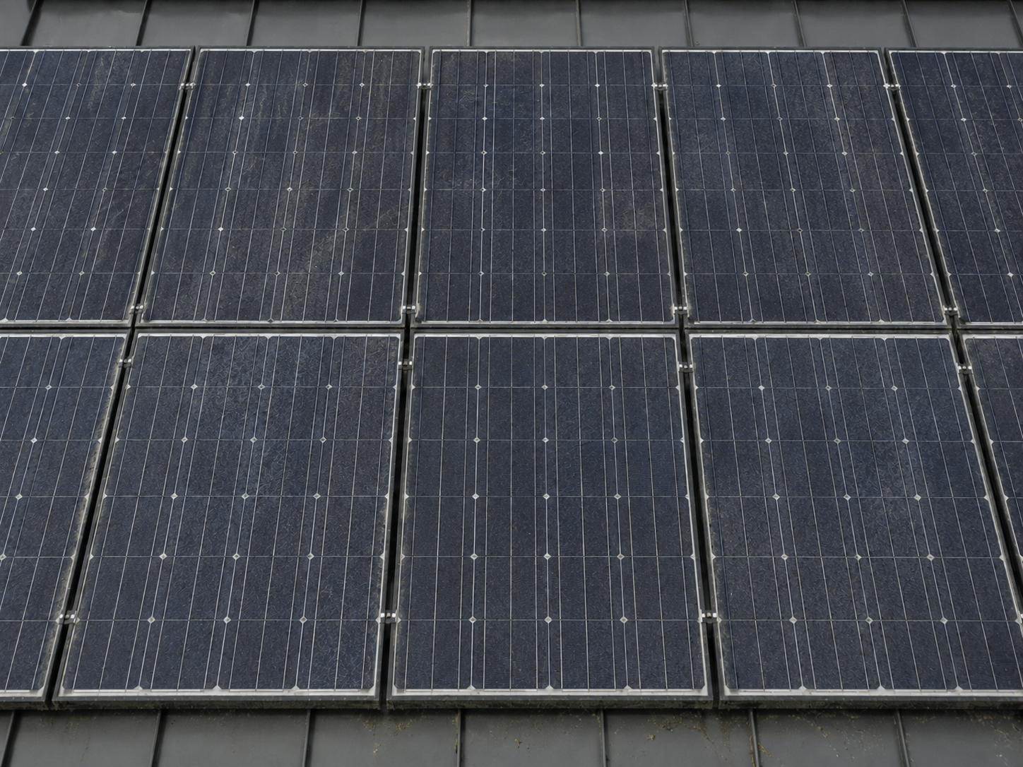 Herkömmliche Reinigung der Solarmodule